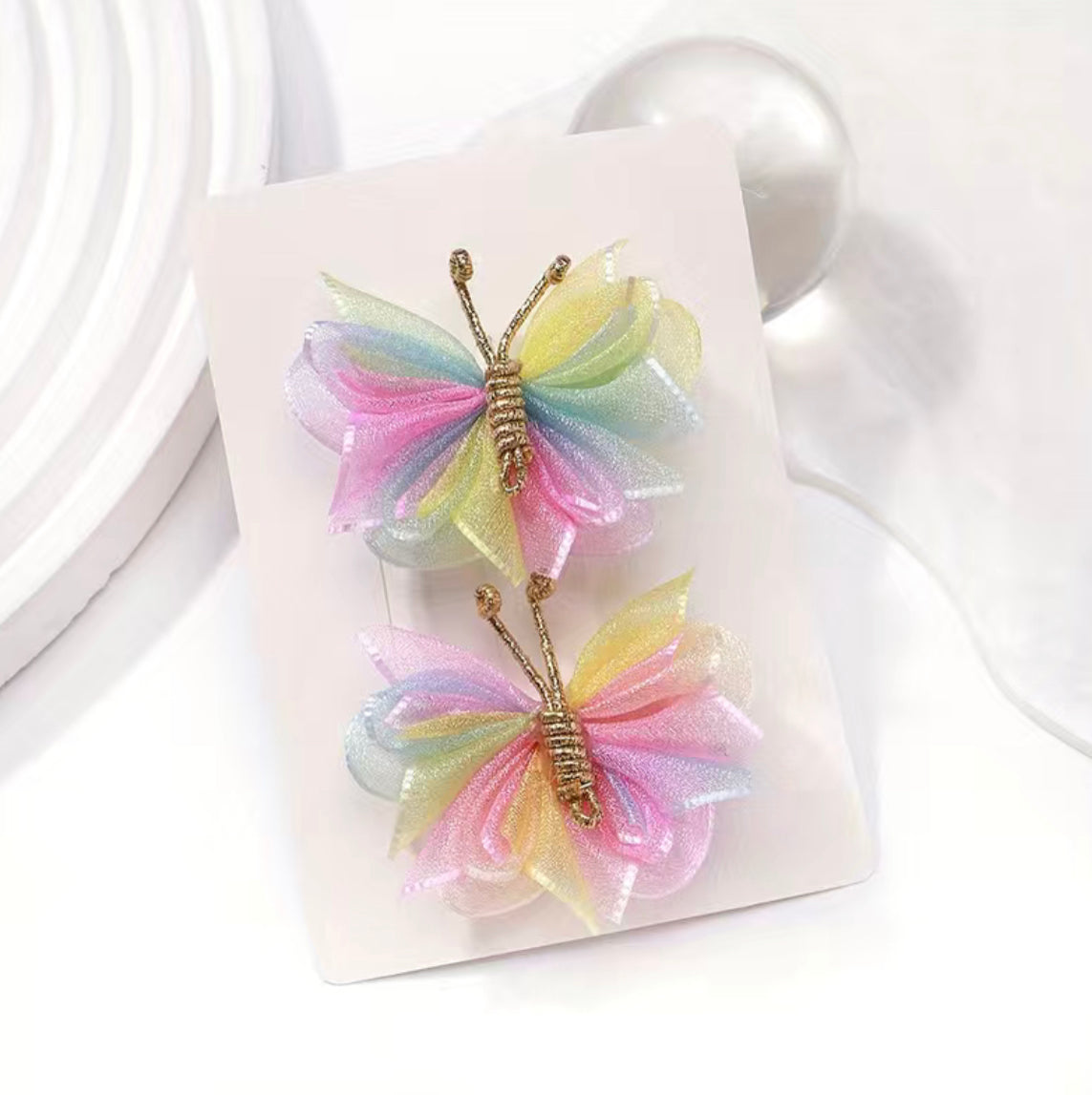 Butterfly Rainbow Hair Clip