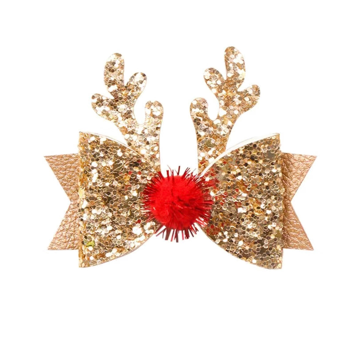 Reindeer Bow Clip