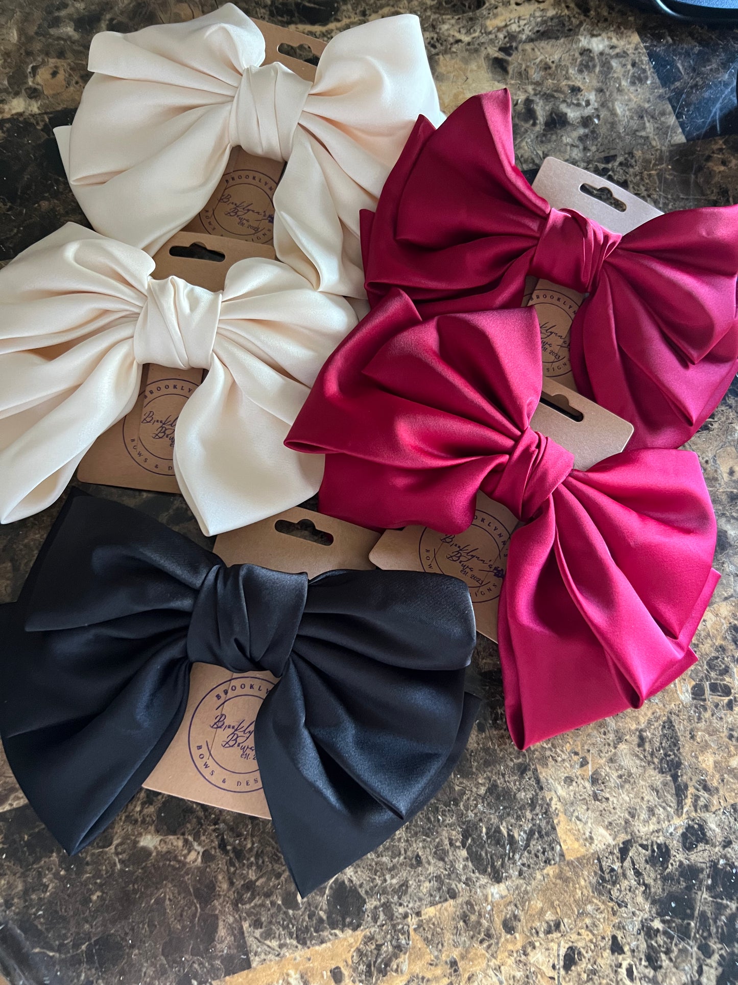 3 Layer Satin Bow