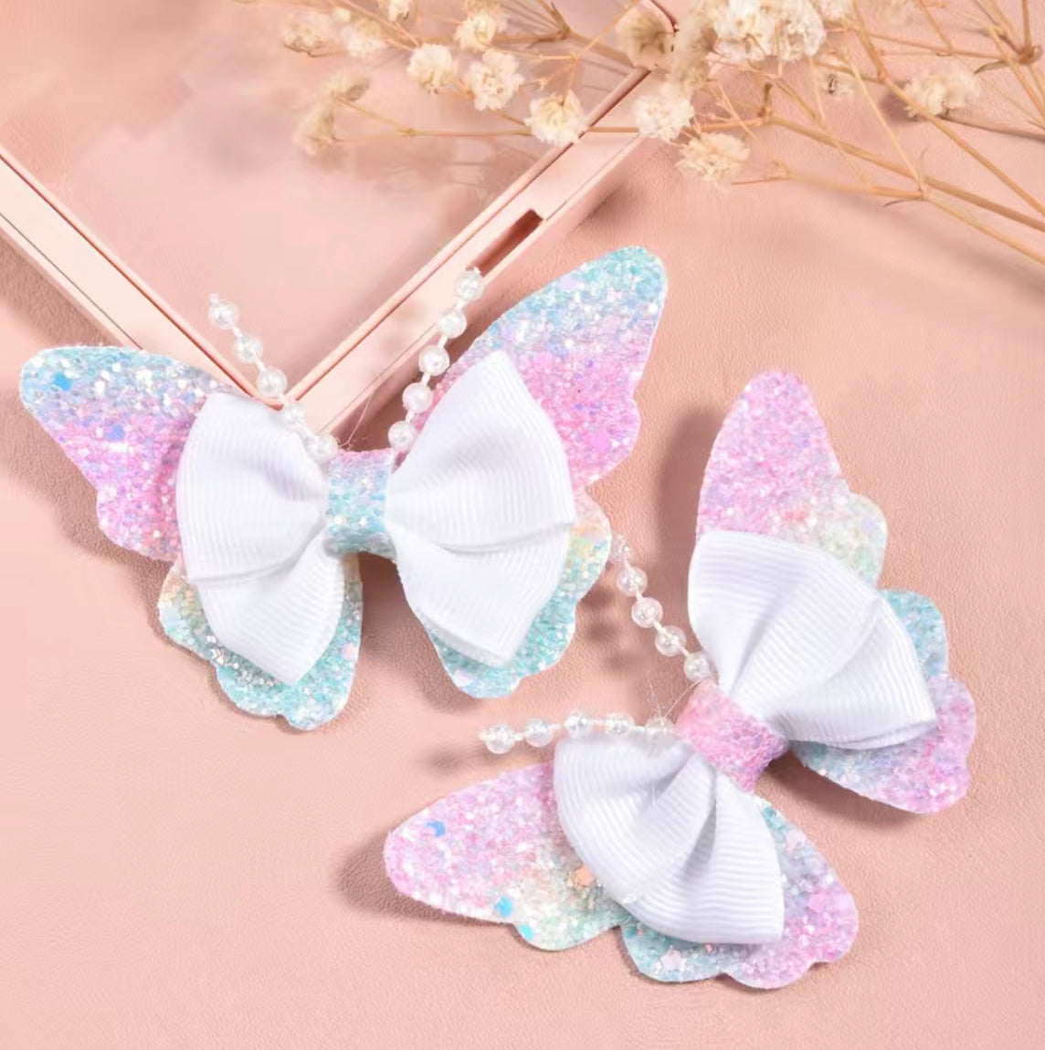 Girls Glitter Butterfly Hair Clip