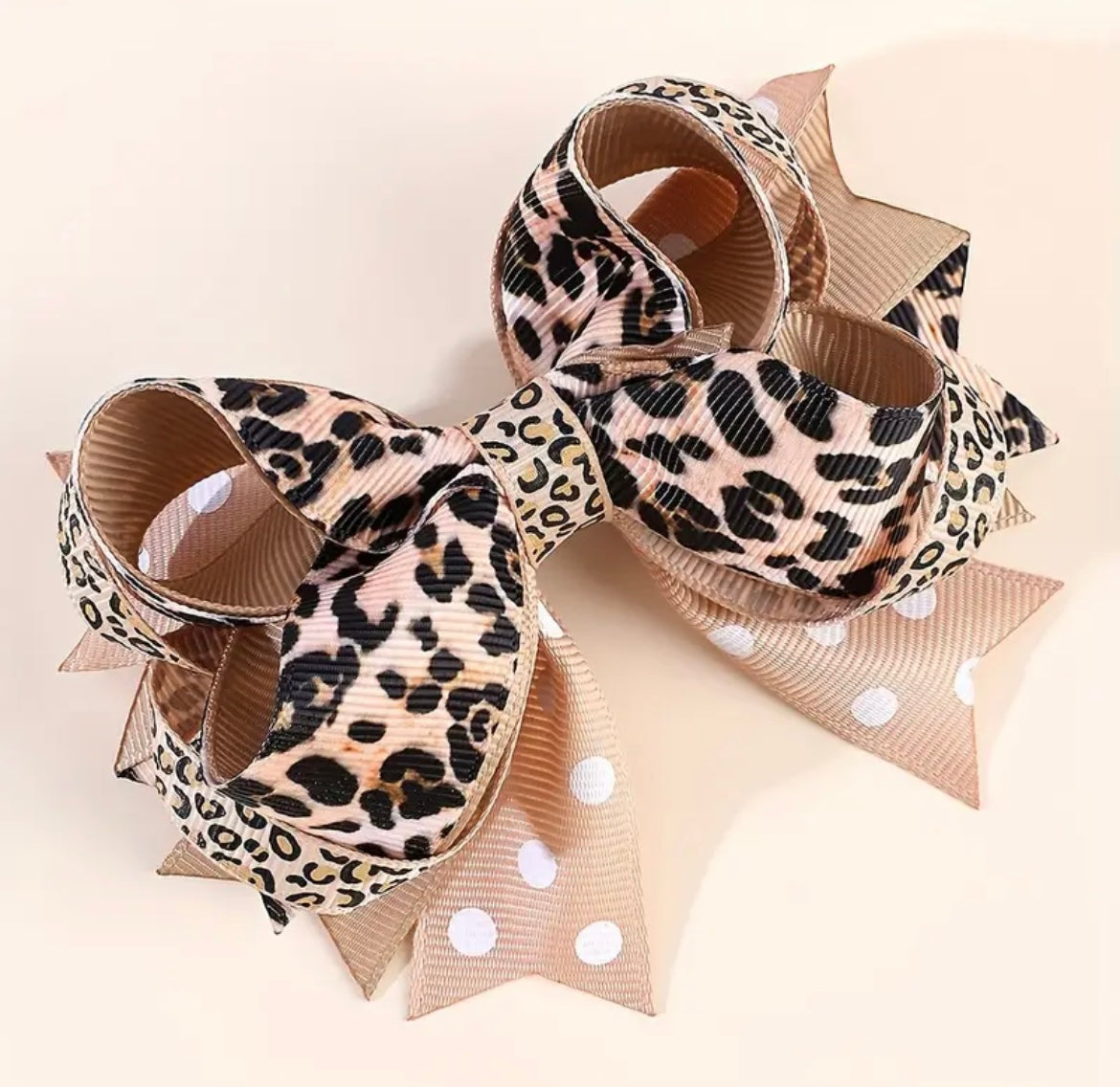 Adorable Animal Print Bow