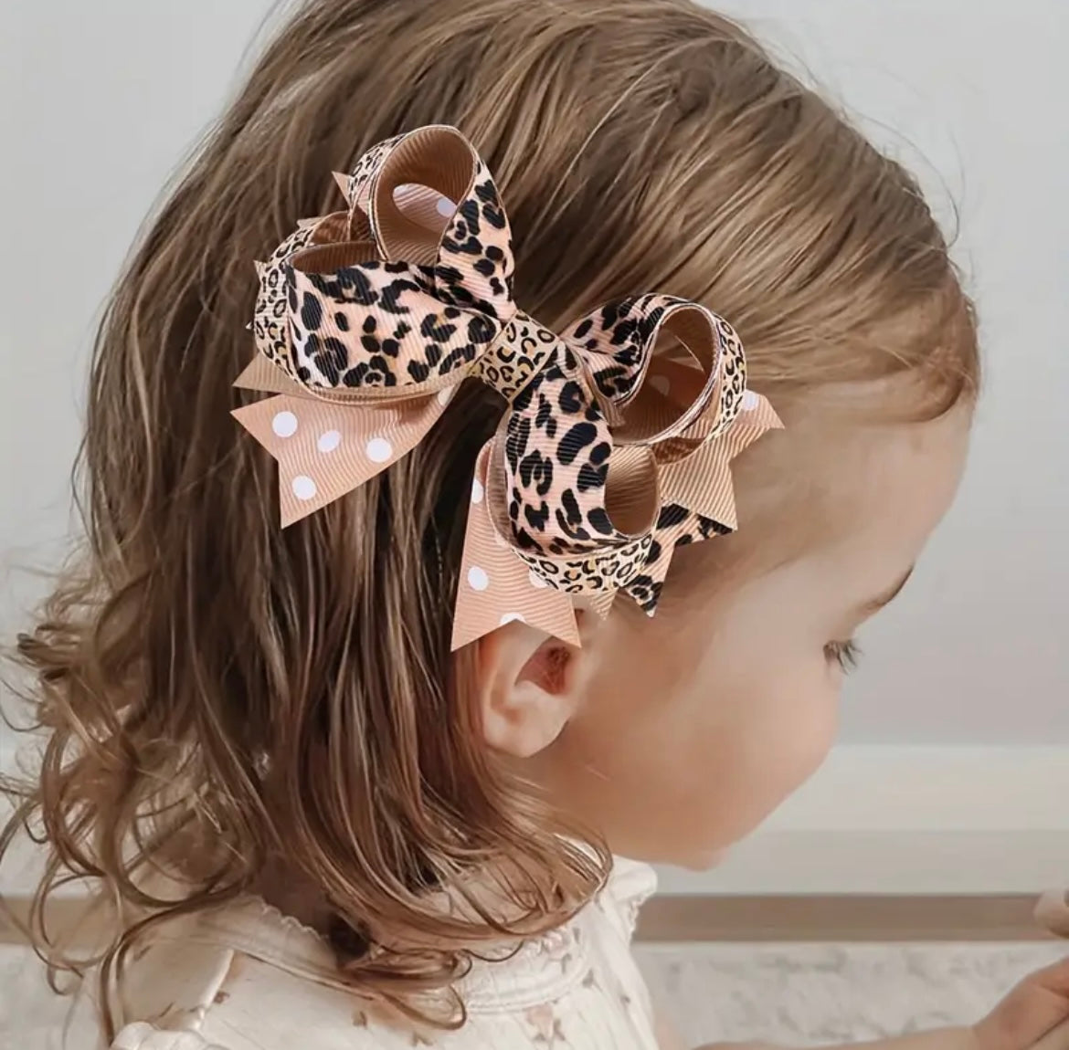 Adorable Animal Print Bow