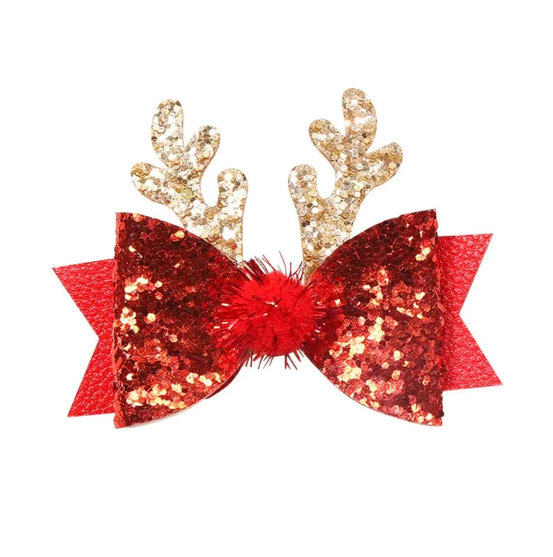 Reindeer Bow Clip